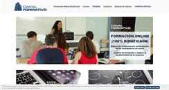 Desktop Screenshot of canalformativo.es