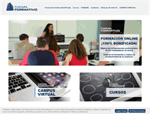 Tablet Screenshot of canalformativo.es