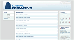 Desktop Screenshot of campusvirtual.canalformativo.es